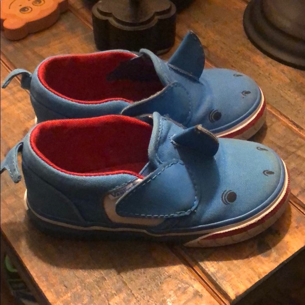 Vans Shark Shoes Size 7 Toddler